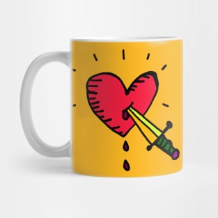 Heart and Dagger Mug